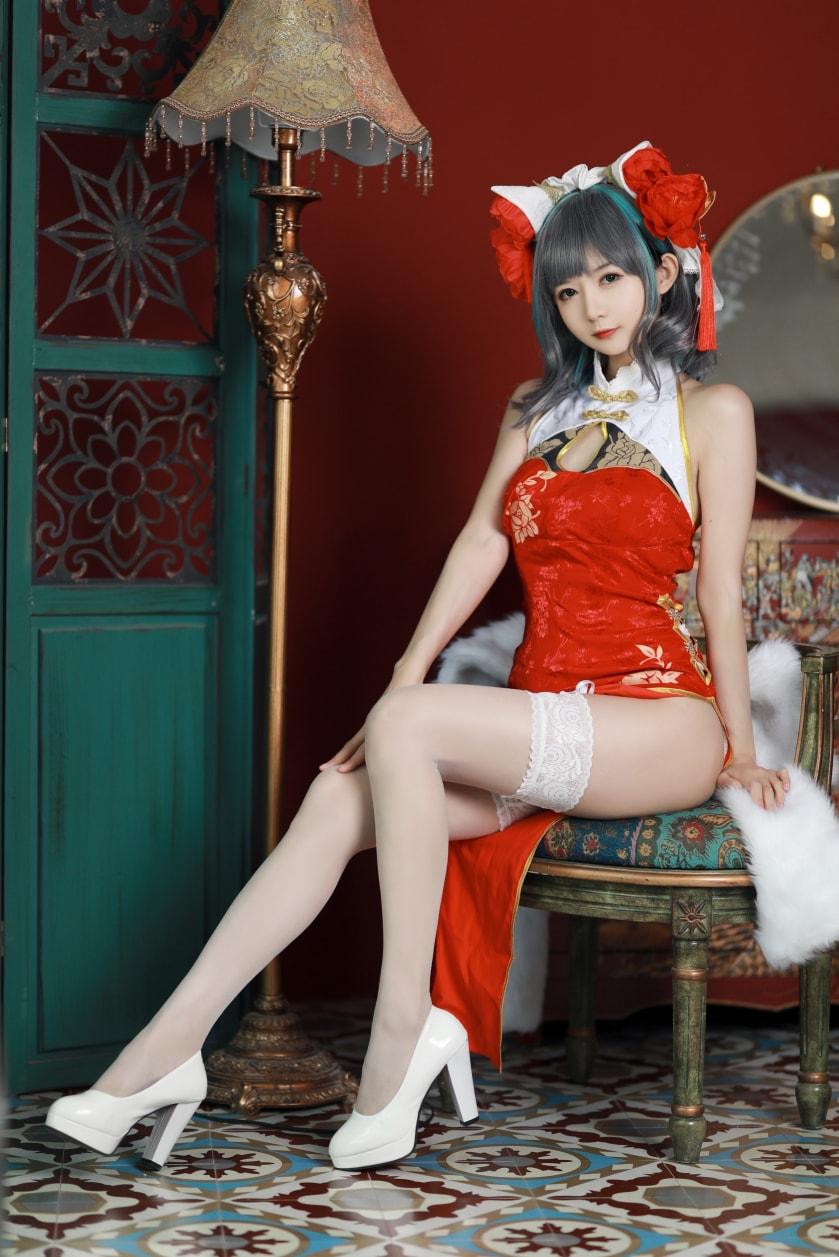 51酱 – 碧蓝航线-柴郡新春旗袍-作品推荐