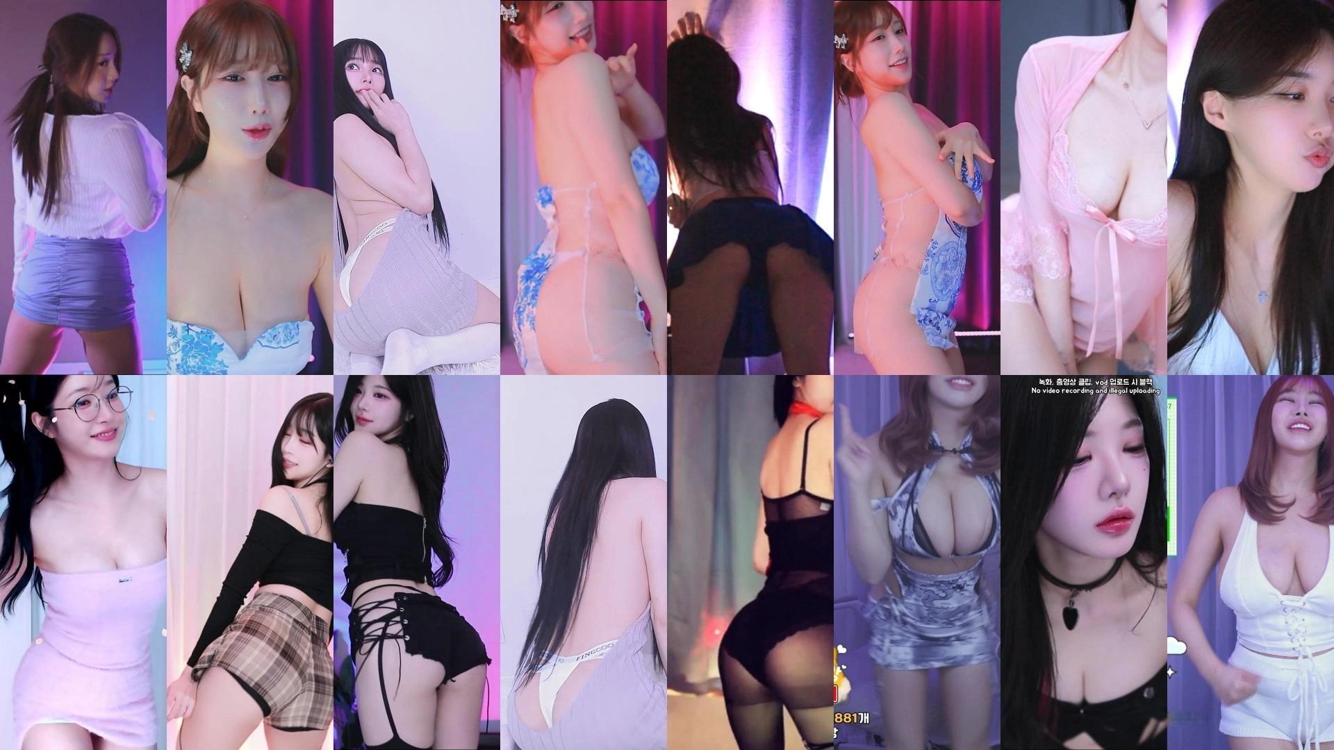 AfreecaTv韩国BJ 2025年2月21日录制舞蹈合集劲爆画面