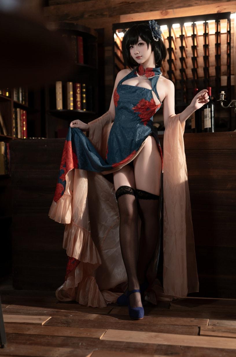 梓猫AzuNyan – 建武旗袍-性感美女