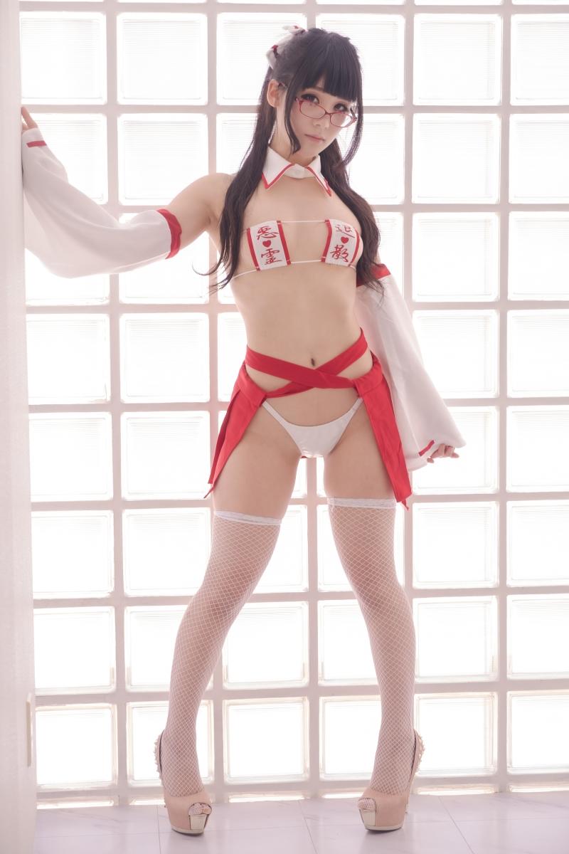 北見えり 水龍敬ランド マイクロ巫女様【80P-56MB】-完美coser