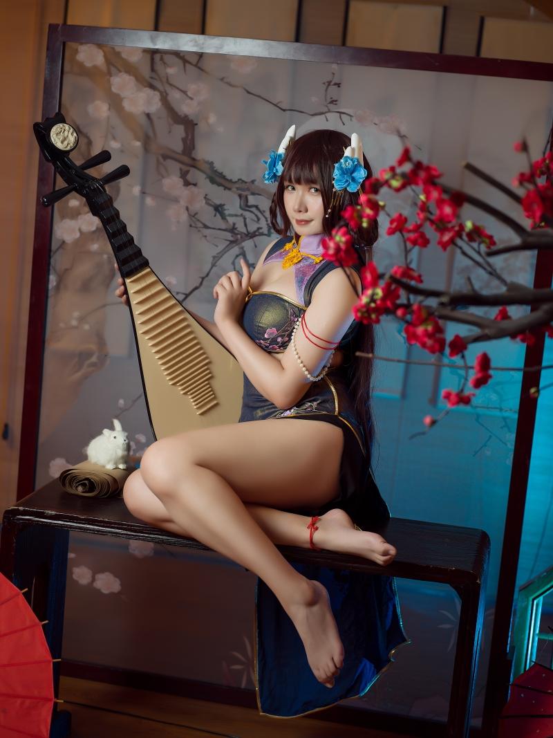 麻花酱 比睿旗袍 泳装【61P-446MB】-作品推荐