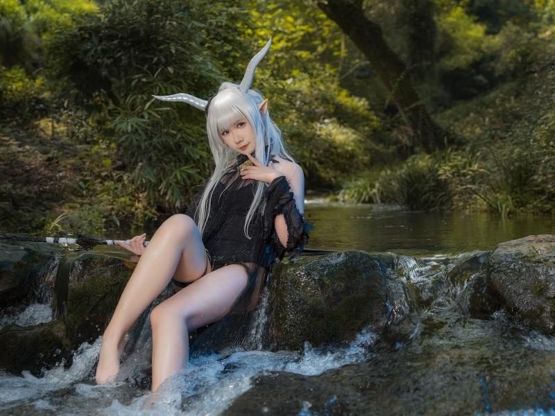 麻花酱 明日方舟 闪灵泳装【20P-254MB】-精美资源