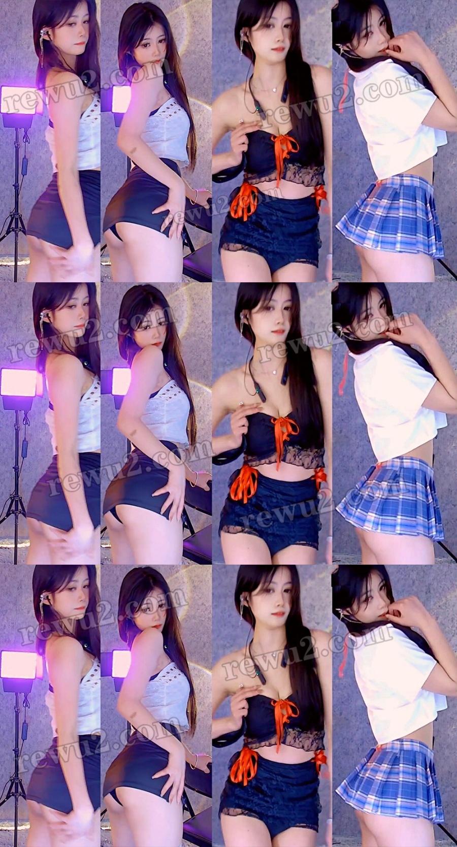 网易CC 绾绾 付费群定制舞蹈 颜值嫩../妹超短裙露//.内！(5V17分)真不错