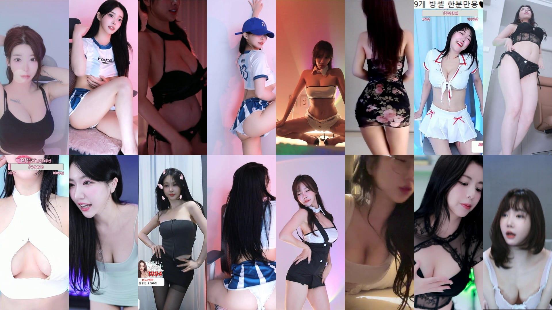 AfreecaTv韩国BJ 24年10月20日录制舞蹈合集素材大全