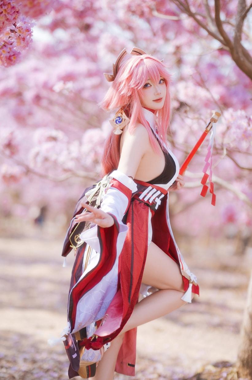 瓜希酱 原神 八重神子-美女推荐